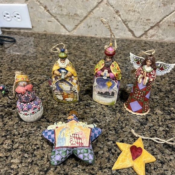 Jim Shore- lot of 6 ornaments - Picture 1 of 1